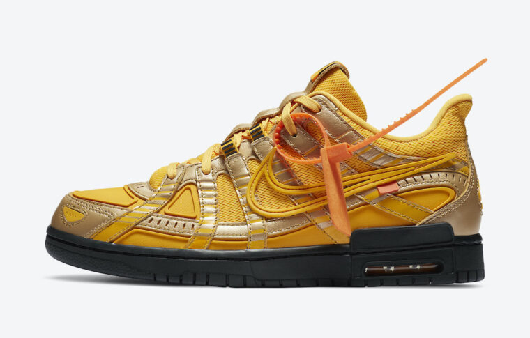 Off-White x Nike Air Rubber Dunk Gold