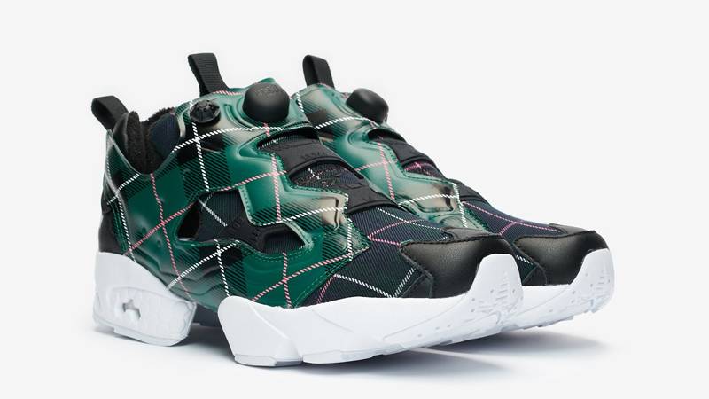 Opening Ceremony x Reebok Instapump Fury Green Plaid Front
