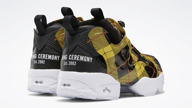 Opening Ceremony x Reebok Instapump Fury Plaid Yellow Back