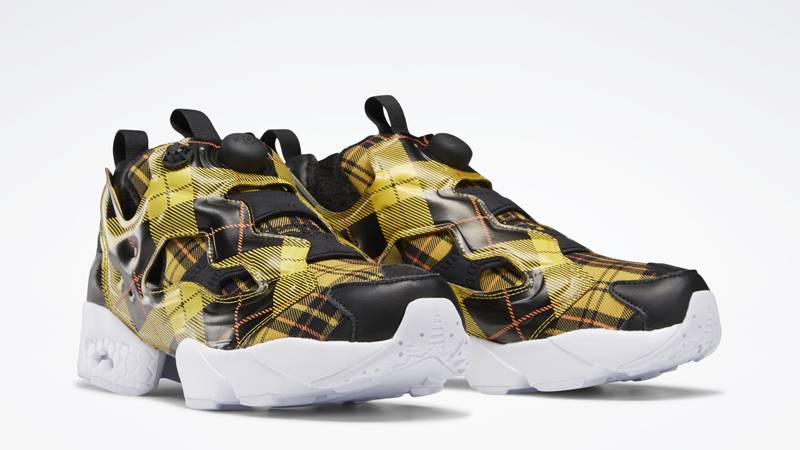 Opening Ceremony x Reebok Instapump Fury Plaid Yellow Front