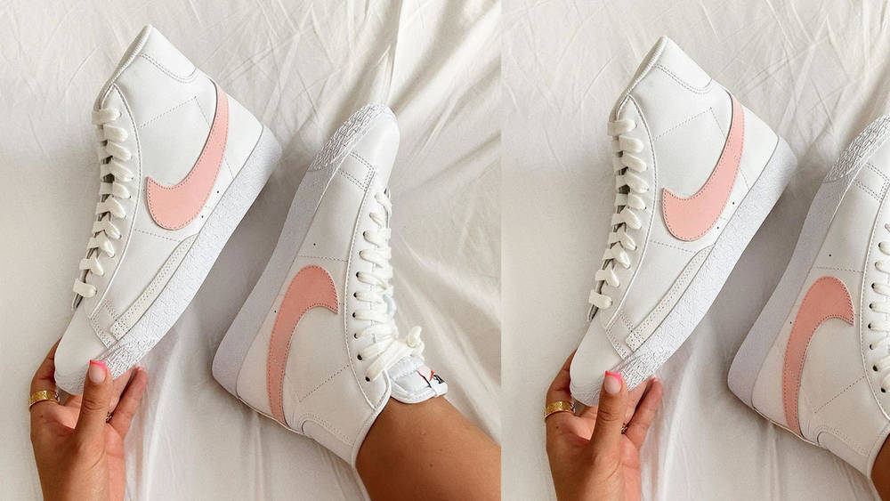 Pink swoosh blazer