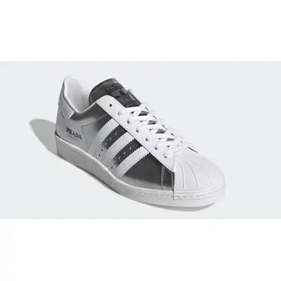 Silver on sale prada sneakers