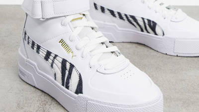 Puma Cali Sport Hi Top Zebra White