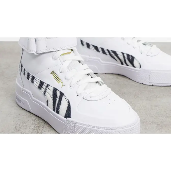 Puma Cali Sport Hi Top Zebra White