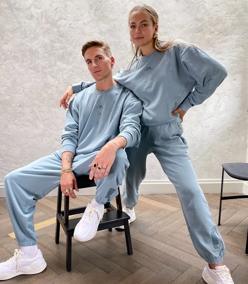 Puma Exclusive Sweat Set Washed Stone Blue