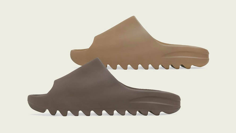 Image via adidas Release Reminder: Don't Miss the Yeezy Slide "Core" & "Soot"!
