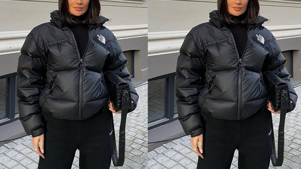The north face coat black