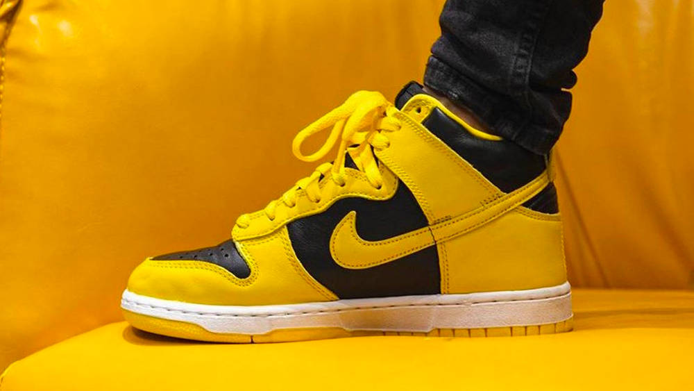 Image via repgod888 Nike Dunk High "Varsity Maize"