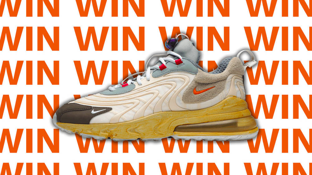 Giveaway Time: WIN the Travis Scott x Nike Air Max 270 React "Cactus Trails"!