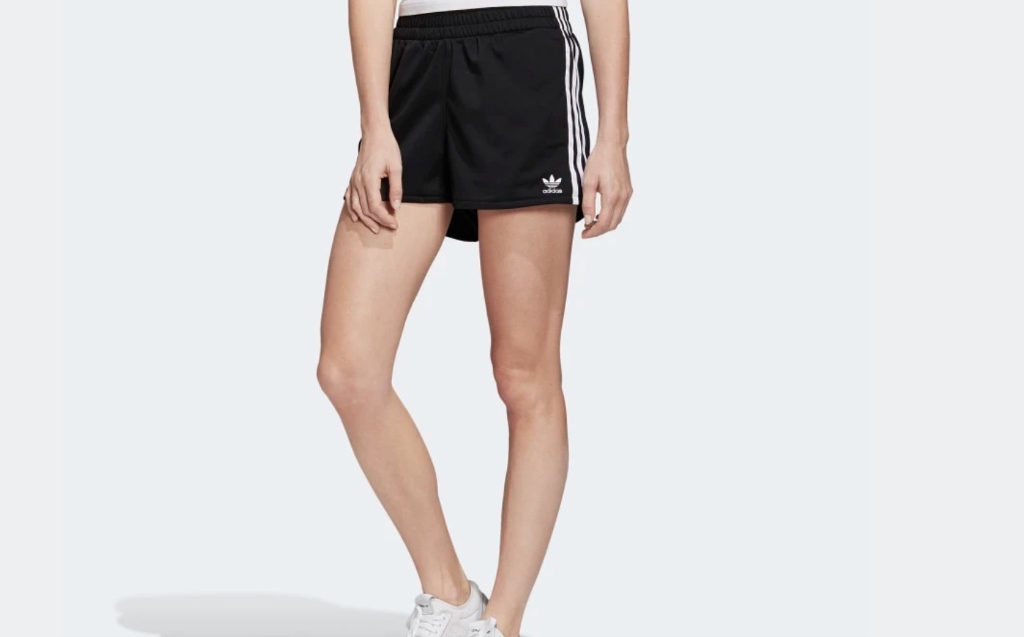 adidas 3-Stripe Shorts Black White