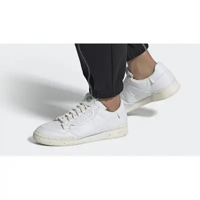adidas Continental 80 Clean Classics Cloud White On Foot