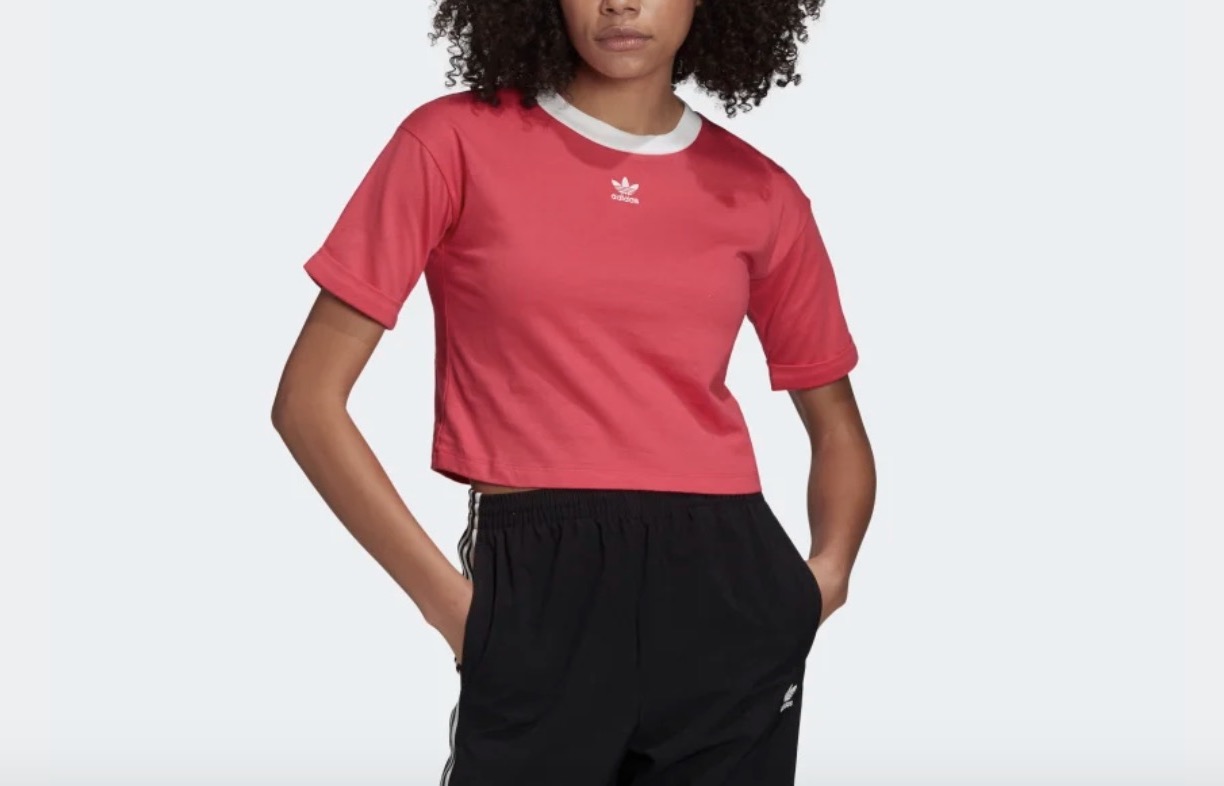 adidas Crop Top Red