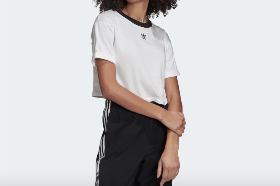 adidas Crop Top White