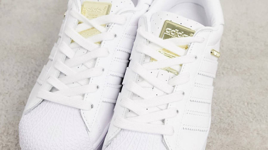 adidas Superstar Bold Premium White Gold