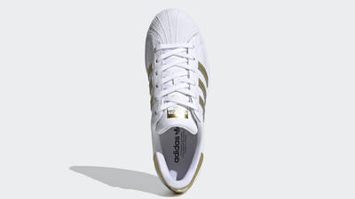 adidas Superstar White Gold Metallic