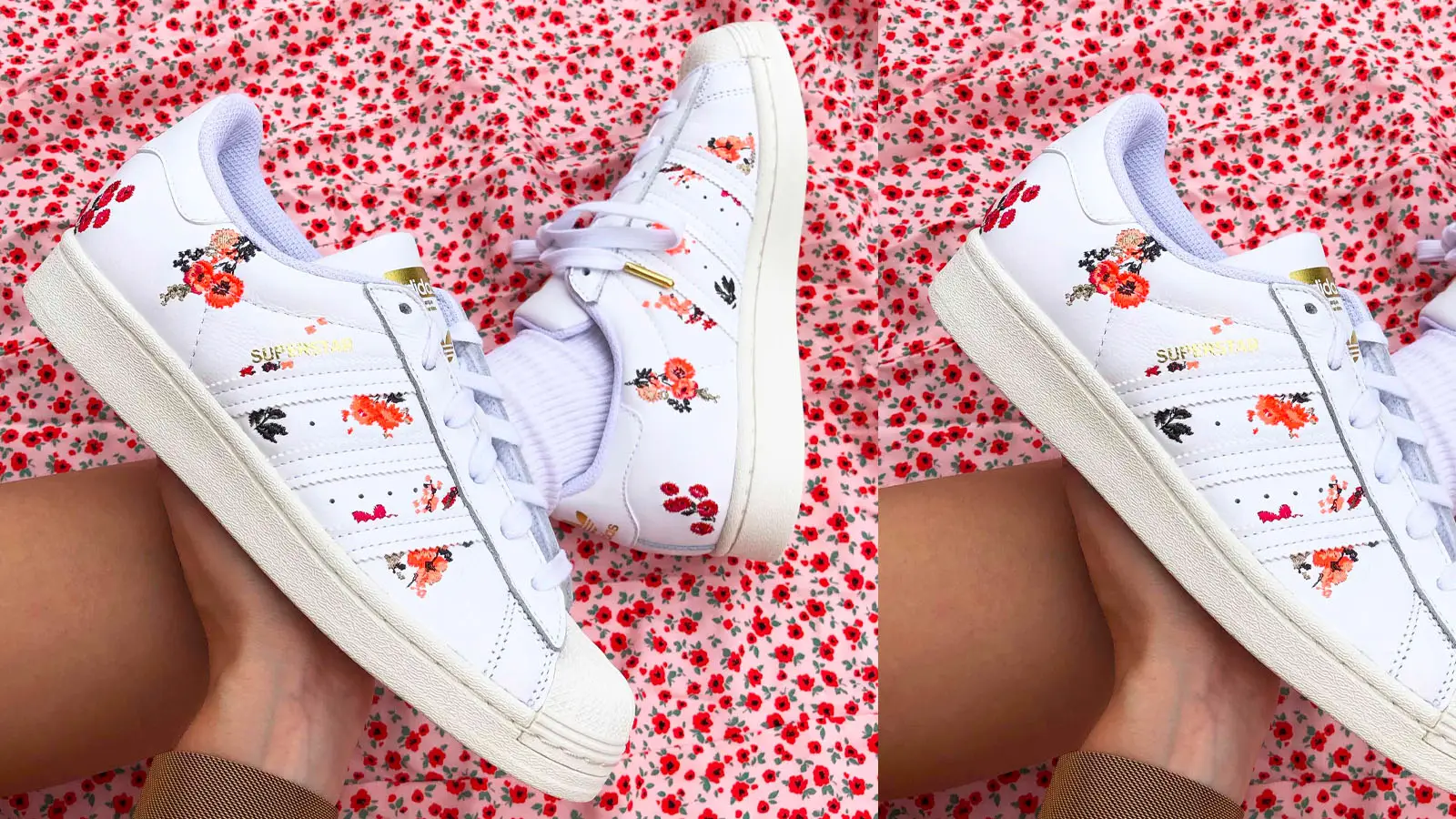 Floral superstar womens outlet shoes