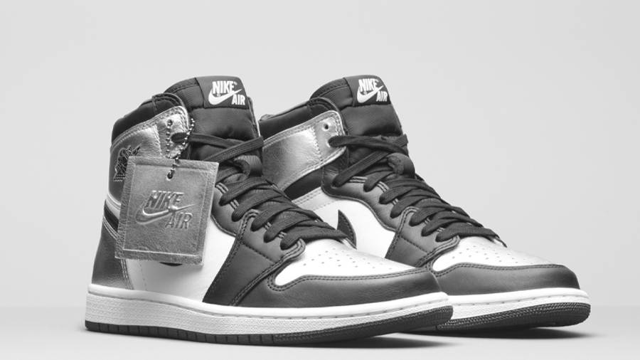 silver toe women's jordan 1