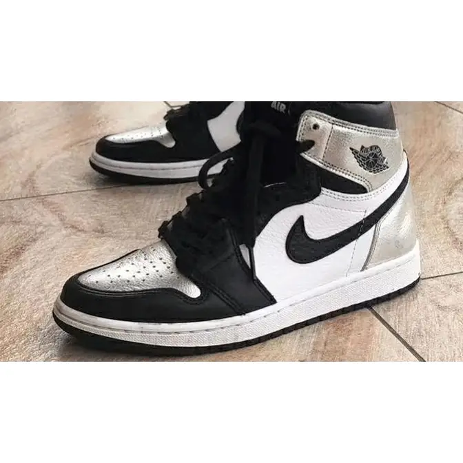 Black and silver jordan 1 hotsell