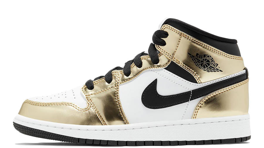 jordan 1 mid gold metallic