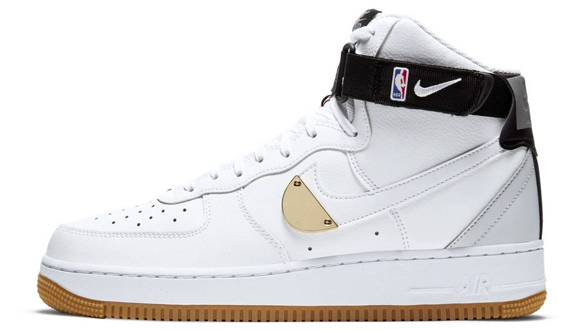 nike air force 1 nba gold