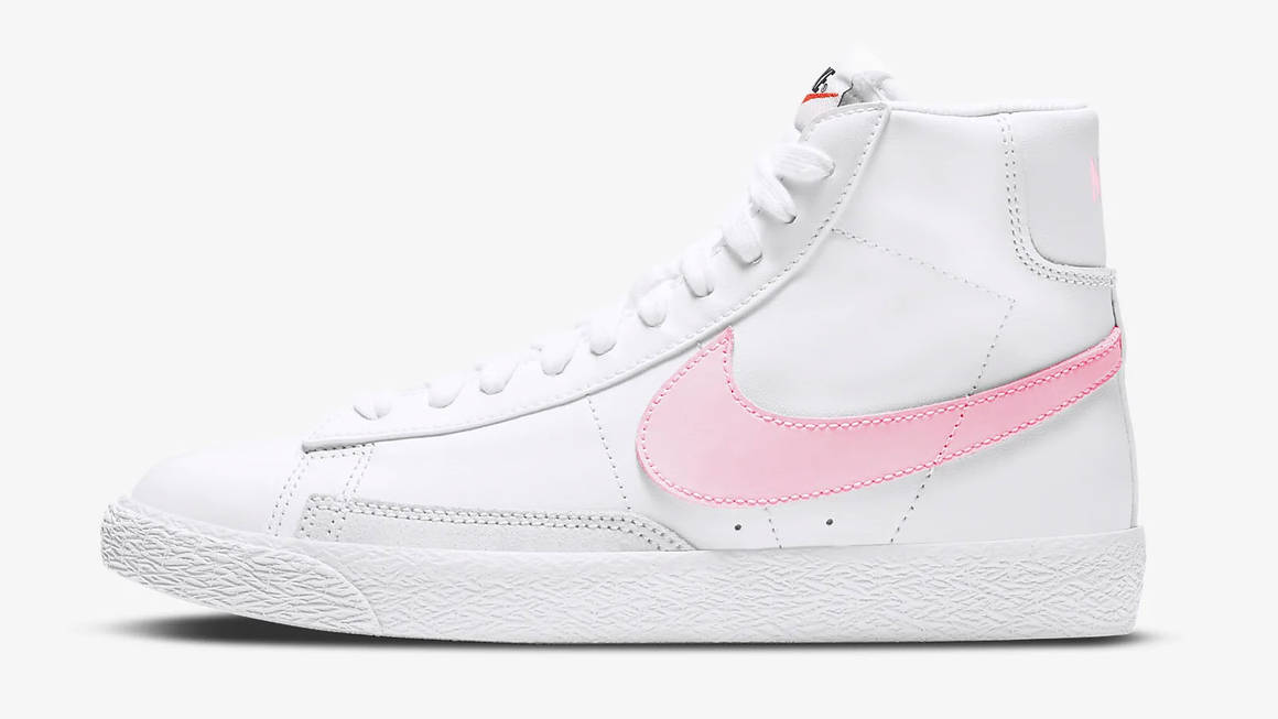 nike blazer pink swoosh