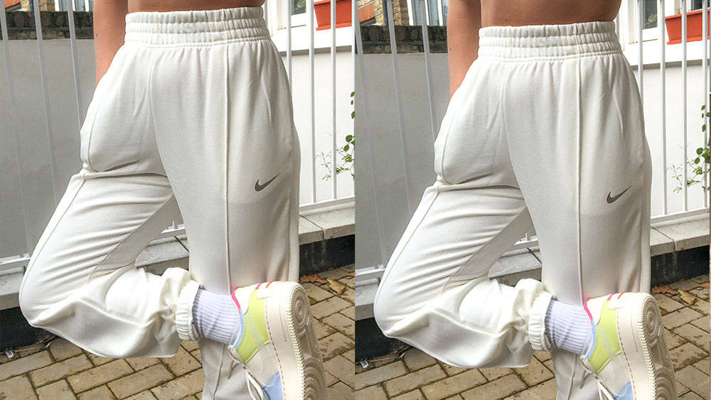 nike joggers cream