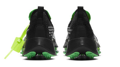 Off-White x Nike Air Zoom Tempo Next% Black Scream Green Back