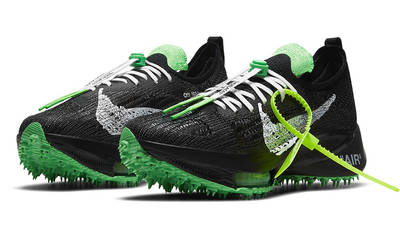 Off-White x Nike Air Zoom Tempo Next% Black Scream Green Side