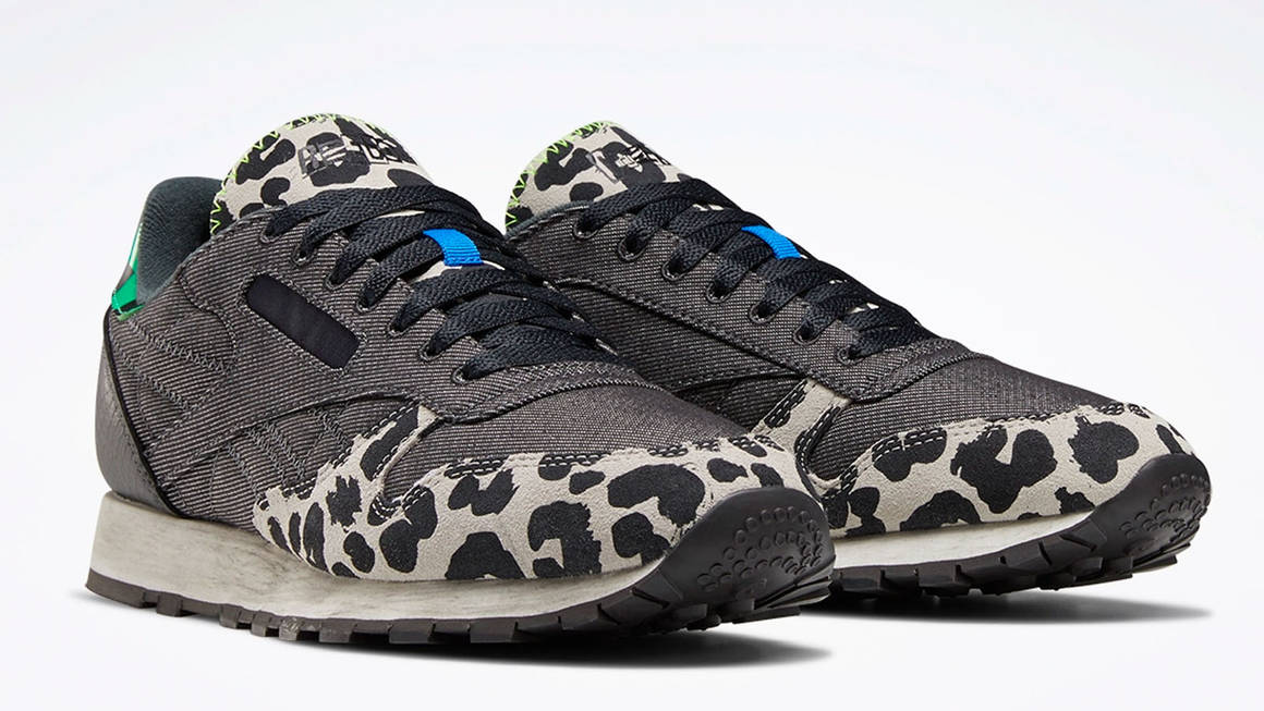 reebok leopard print trainers