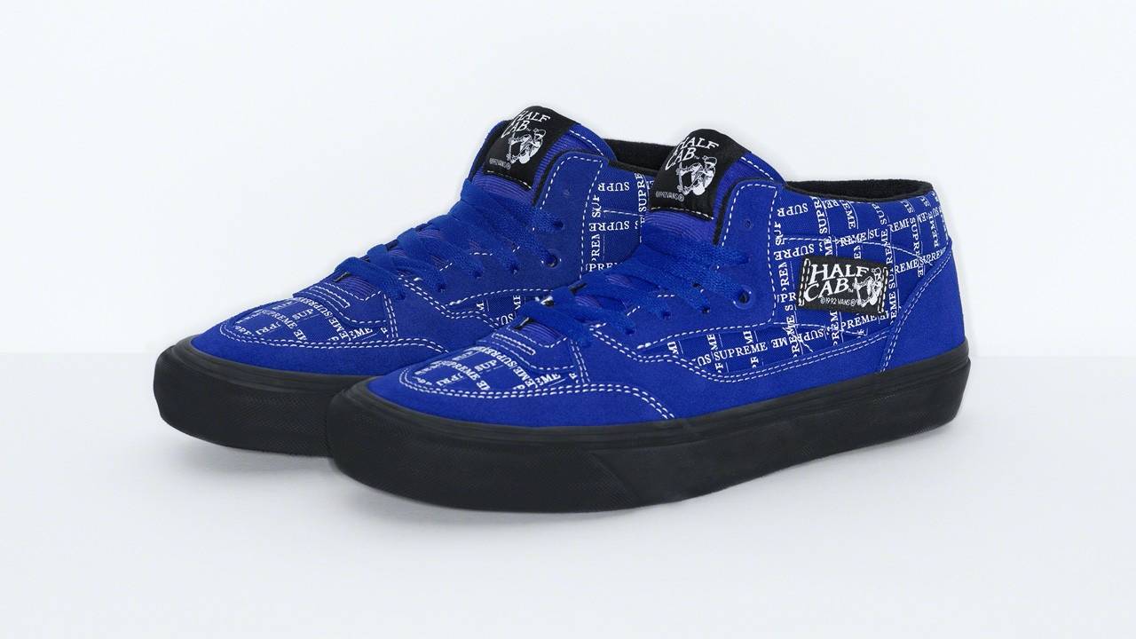 supreme vans half cab blue