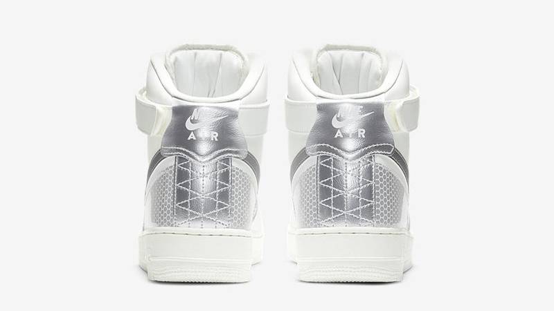 3M x Nike Air Force 1 High White Metallic Silver Back