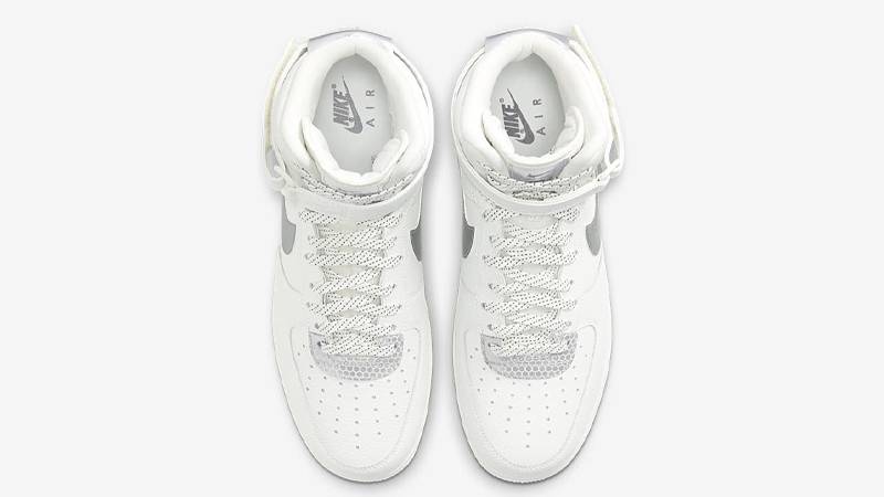 3M x Nike Air Force 1 High White Metallic Silver Middle