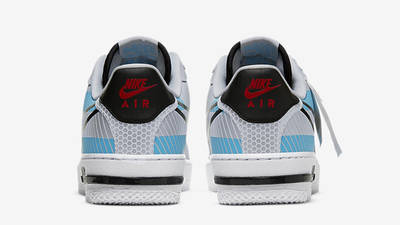 3M x Nike Air Force 1 React Pure Platinum Blue Back