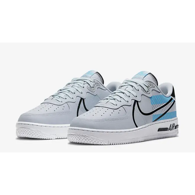 3M x Nike Air Force 1 React Pure Platinum Blue Where To Buy