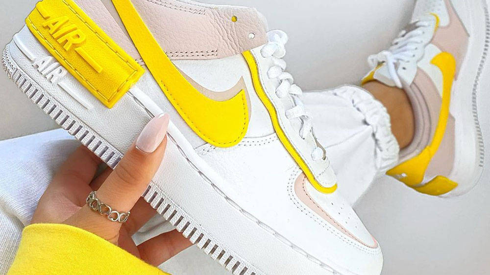 Af1 Shadow Yellow White Af1 Shadow Yellow White