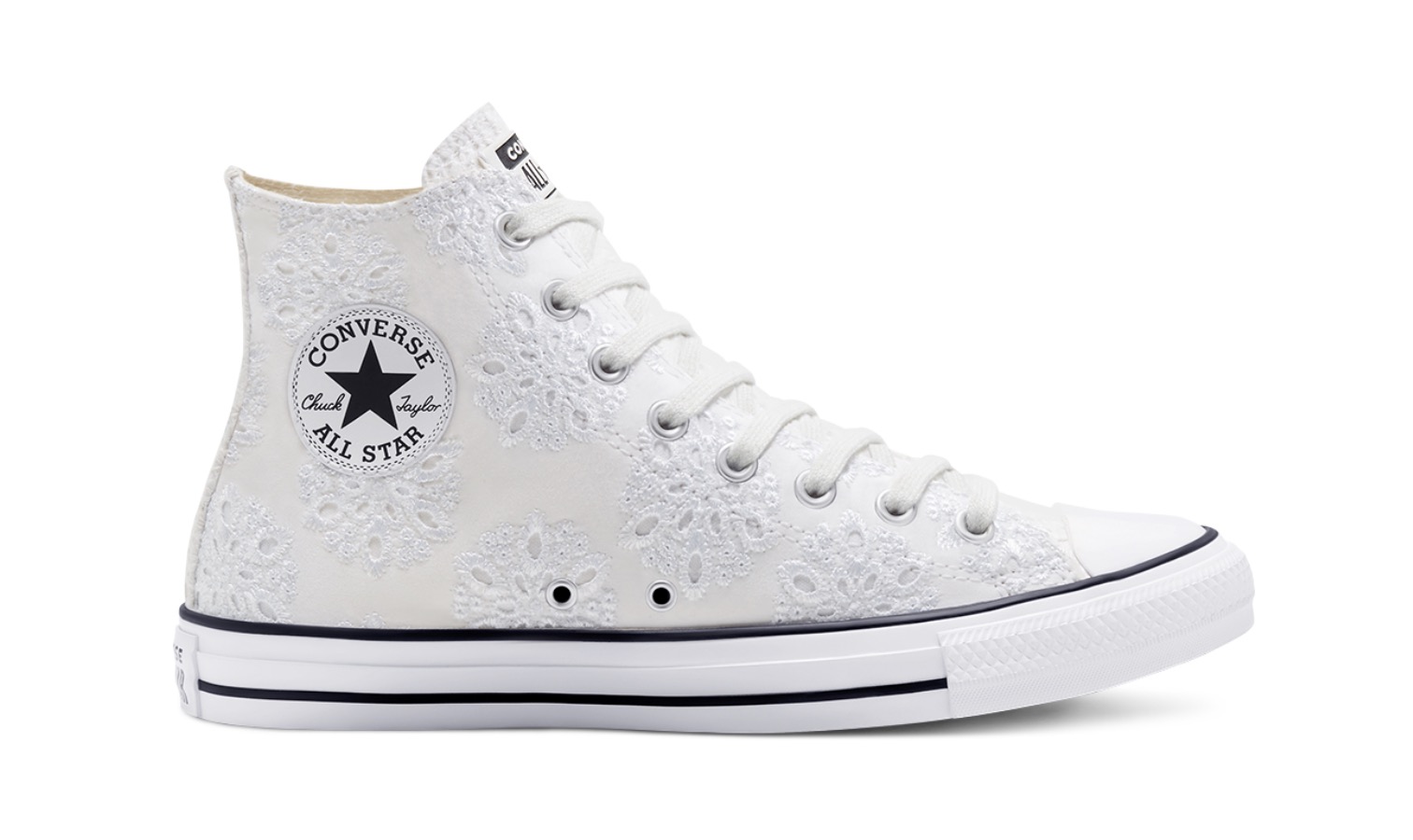 Boho Mix Chuck Taylor All Star High Top White