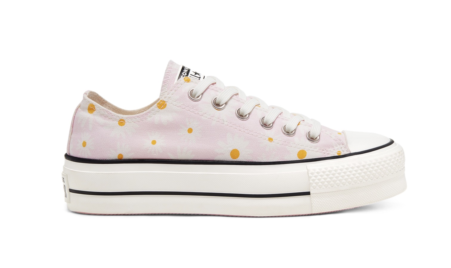 Camp Daisies Platform Chuck Taylor All Star Low Top Pink