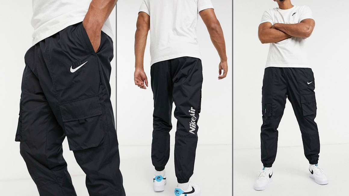 The Nike Air Woven Cuffed Joggers are 