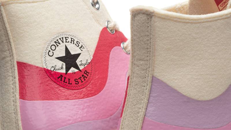 Converse Chuck 70 Hi White Pink Closeup
