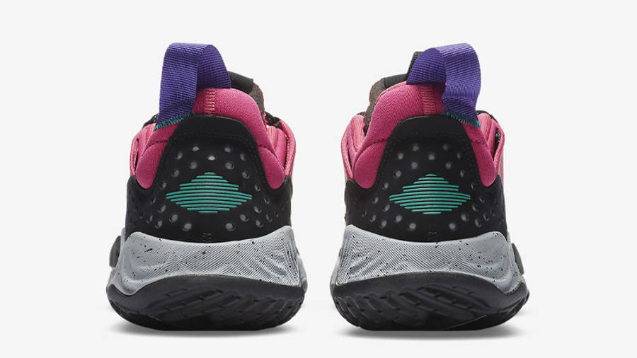 black pink and teal jordans