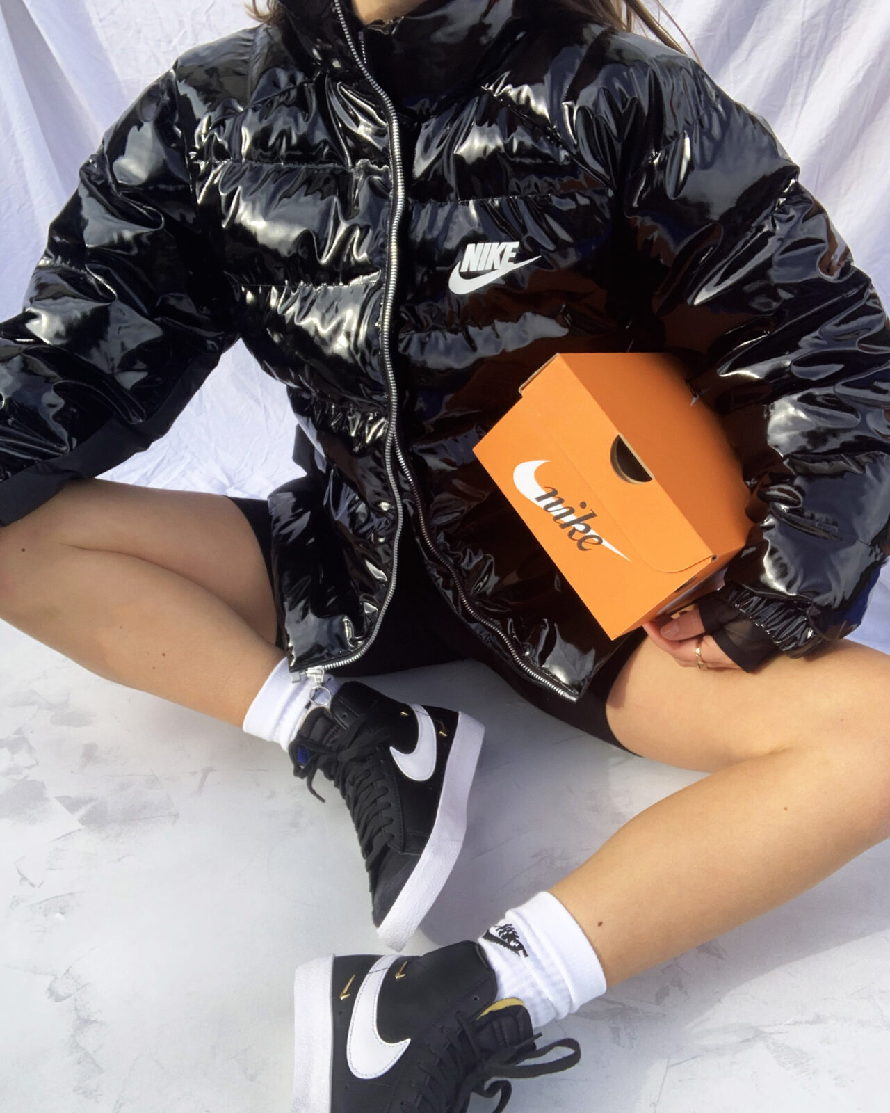 Level Up Your Looks With This Brand New Blazer Mid '77 & Icon Clash Collection From Nike 3 puffer jacket