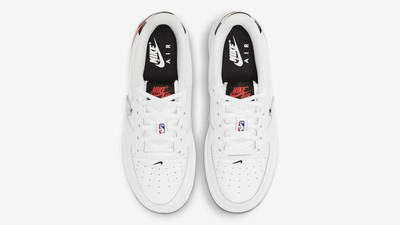 NBA x Nike Air Force 1 LV8 1 GS White Bright Crimson