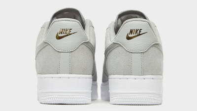 nike air force 1 grey suede gold