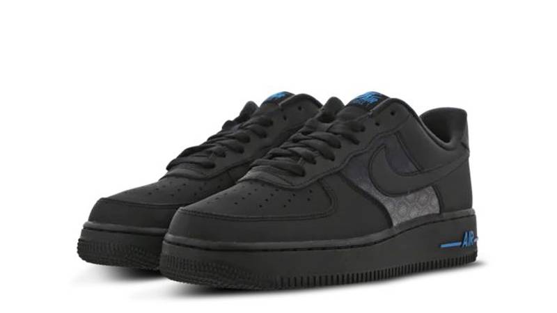air force ones blue and black