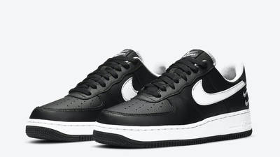 black and white air force ones split
