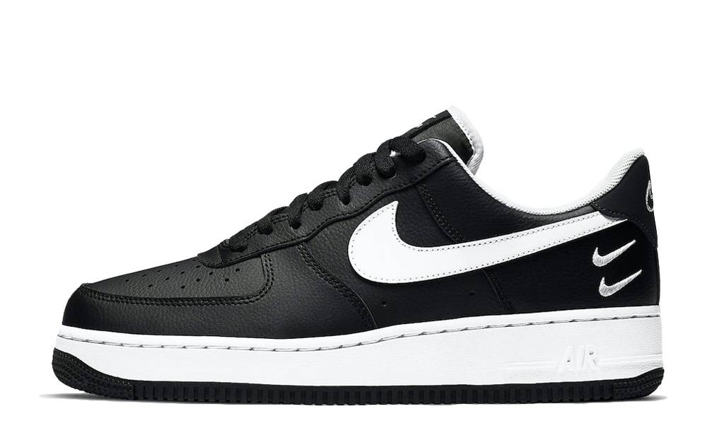 nike air force with black swoosh