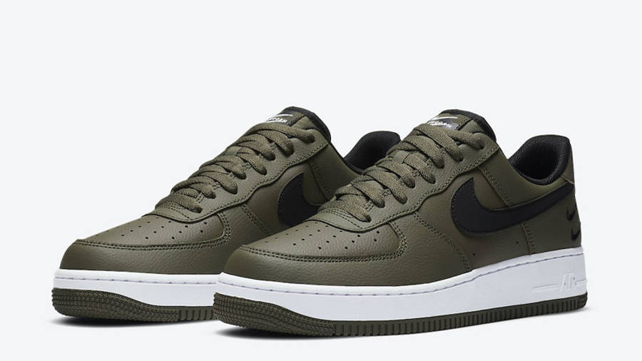 Nike Air Force 1 Low Double Swoosh Olive Black | Where To Buy | CT2300 ...