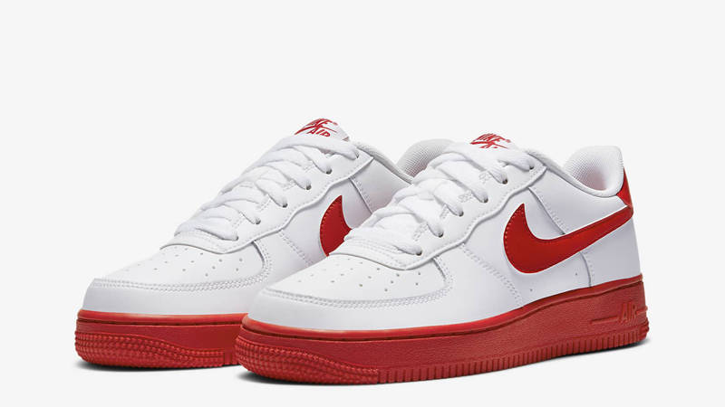 Nike Air Force 1 GS White University Red