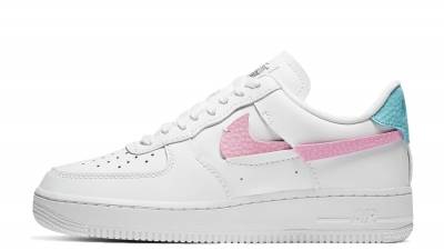 nike air force 1 womens pink swoosh