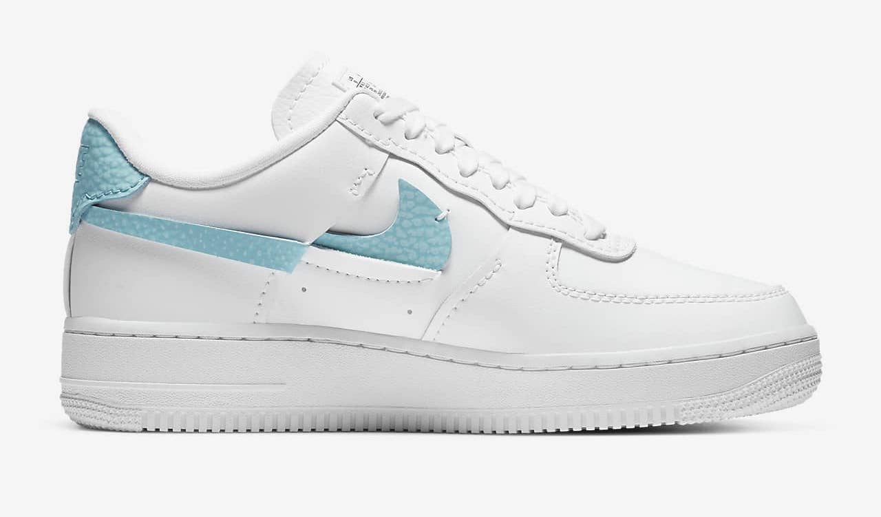 Nike Air Force 1 LXX White Pink Rise Bleached Aqua